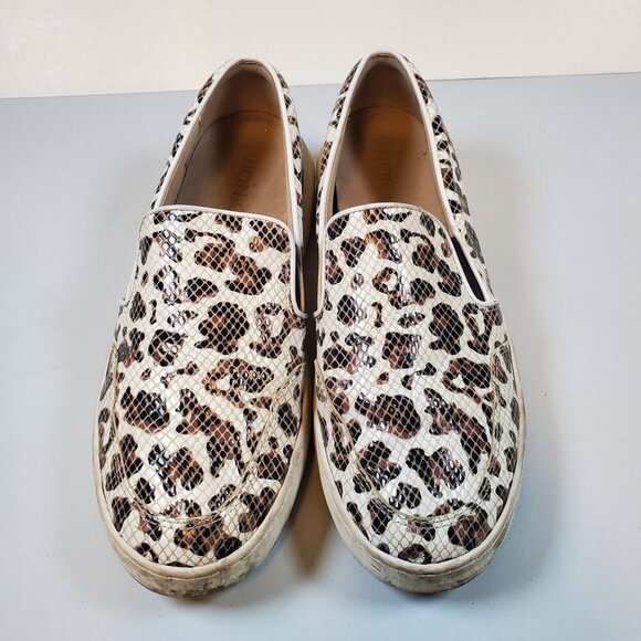 Vionic Dinora Leopard Snake Platform Leather Slip On Animal Print 8.5 Womens - Picture 2 of 12